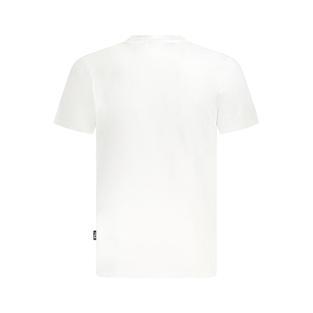 Fila White Cotton Unisex T-Shirt