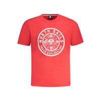 North Sails Red Cotton Men T-Shirt