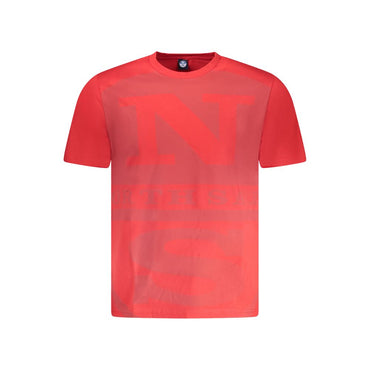 North Sails Red Cotton Men T-Shirt