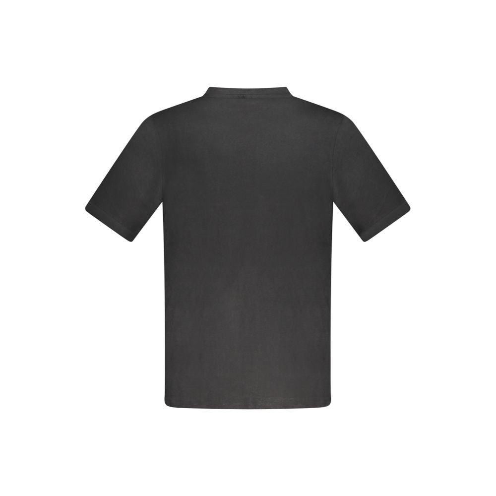 Kappa Black Cotton Men T-Shirt