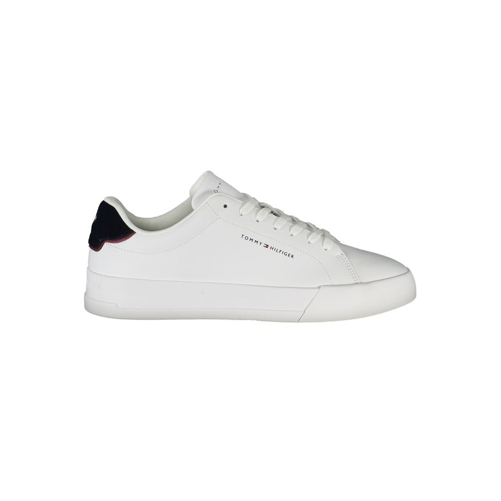 Tommy Hilfiger White Polyethylene Men Sneaker