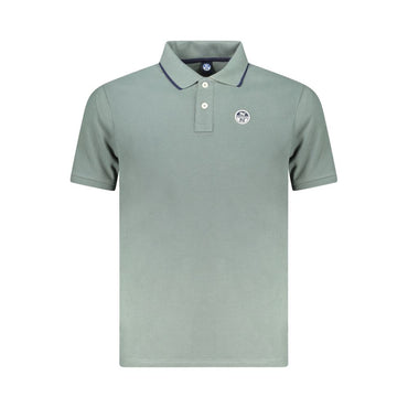 North Sails Green Cotton Men Polo Shirt