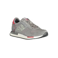 Napapijri Gray Leather Men Sneaker