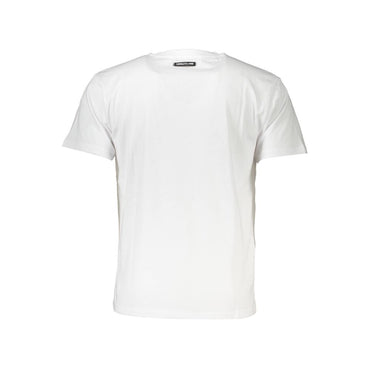 Cavalli Class White Cotton Men T-Shirt