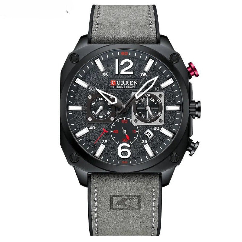 Heritage Business Leather Quartz Wristwatch