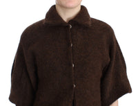 Cavalli Elegant Short Sleeved Brown Cardigan