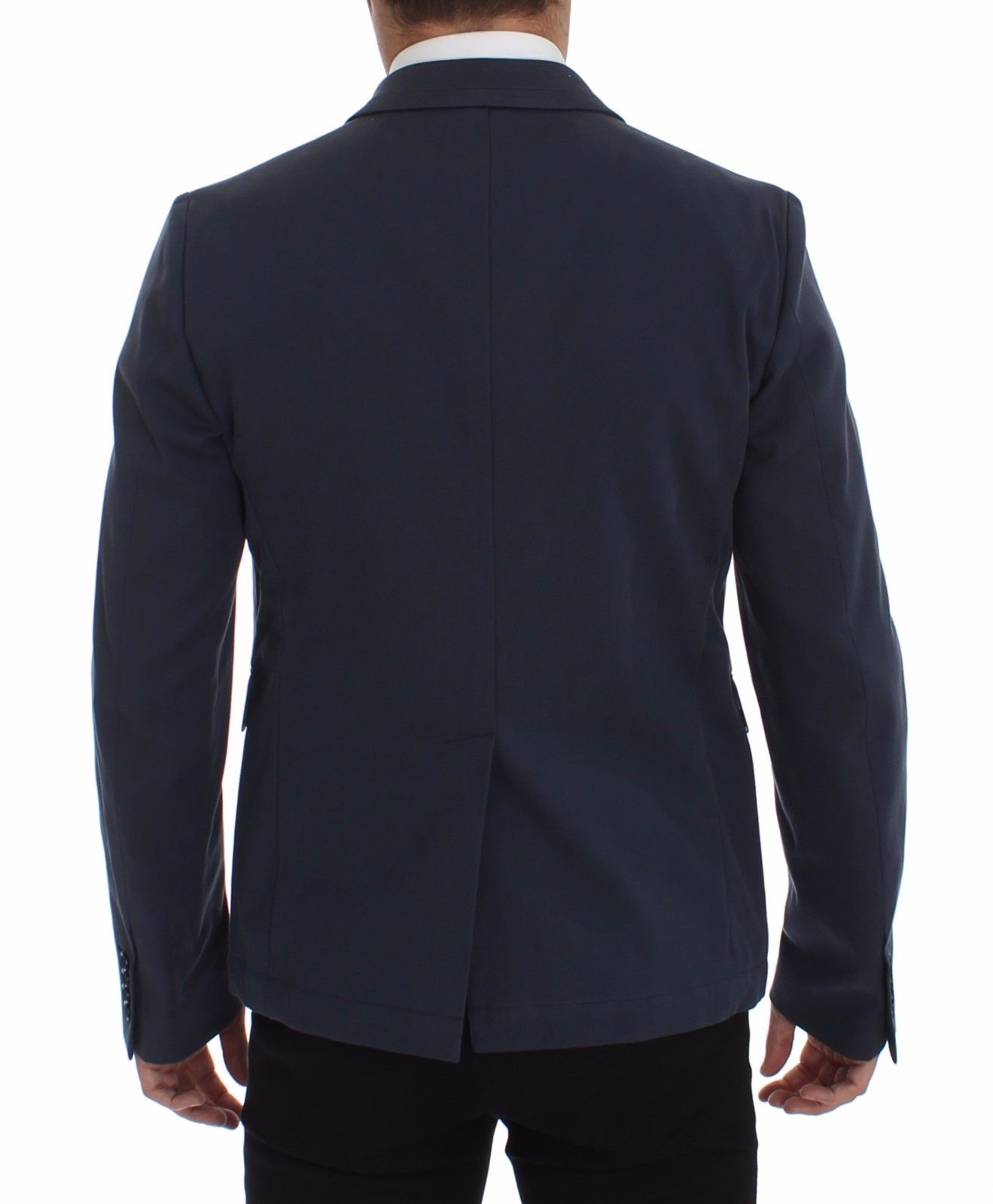 Dolce & Gabbana Elegant Blue Cotton Stretch Blazer Jacket