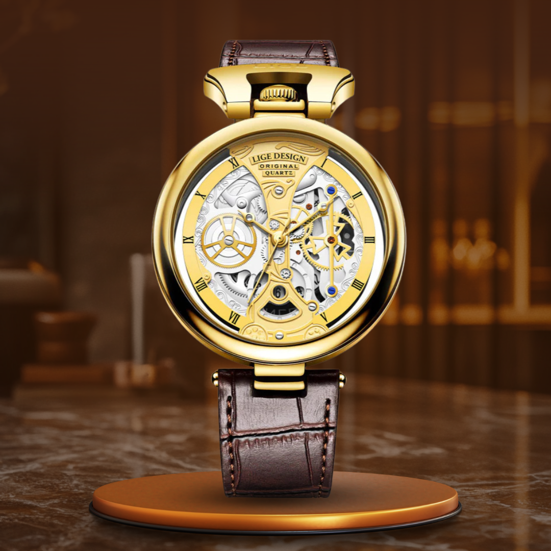 Opulent Hollow Dial Business Watch