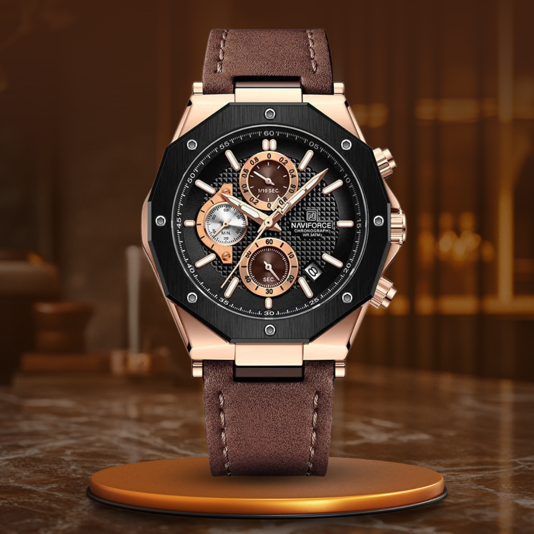 Luxe Automatic Business Leather Watch - Retail Flare