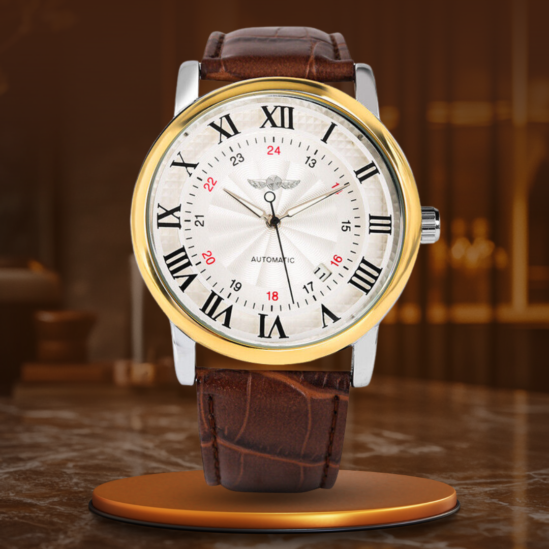 Heritage Full Automatic Mechanical Leather Watch