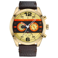 Executive Leather Band Quartz Chronograph