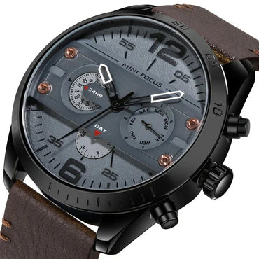 Executive Leather Band Quartz Chronograph