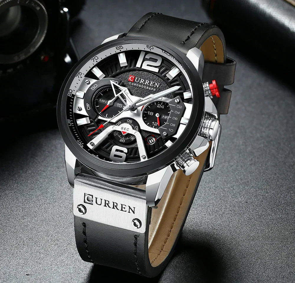 Elite Casual Sports Chronograph Watch