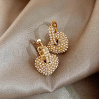 YULI | Heart Pearl Earrings