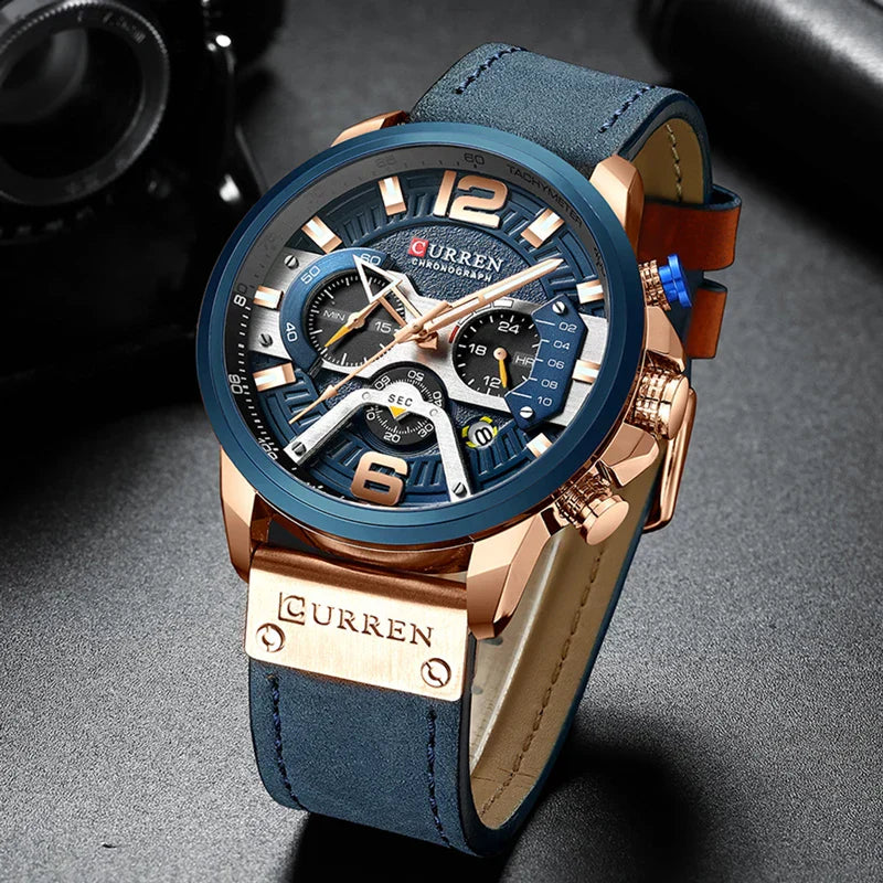 Elite Casual Sports Chronograph Watch