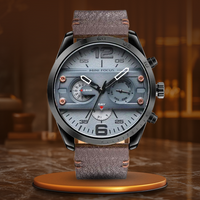 Executive Leather Band Quartz Chronograph