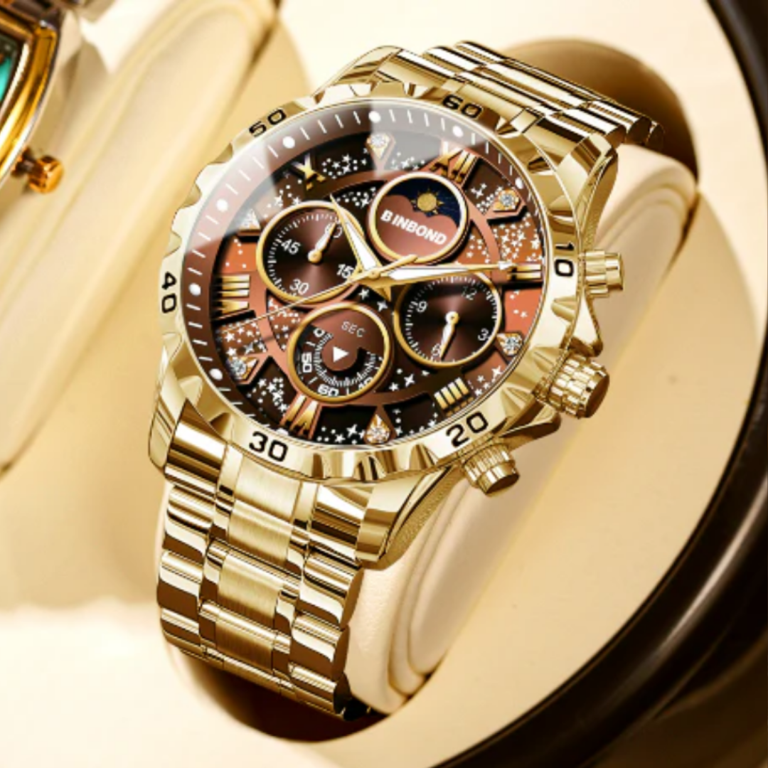 Prestige Metal Band Chronograph Watch