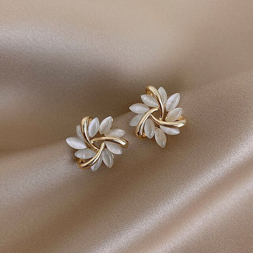 SONJA | Luxurious White Opal Earrings