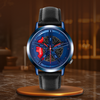 Opulent Rotating Hub Dial Timepiece - Retail Flare