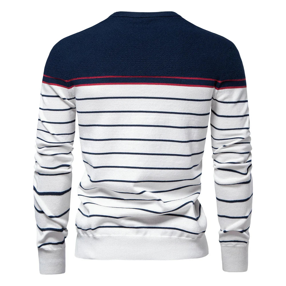 VAN TILBURGH™ | Men's Sweater with Stripe Design - Retail Flare