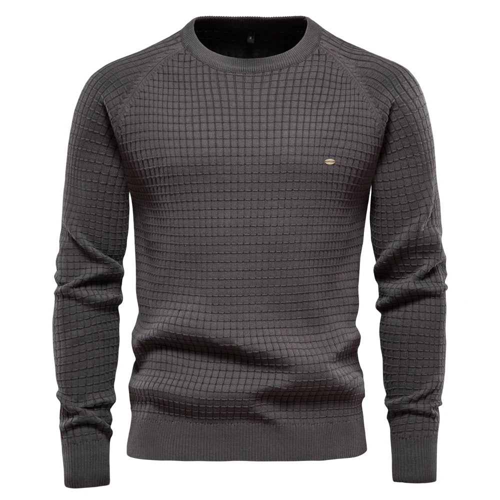 VAN TILBURGH™ | Men's Sweater with Grid Pattern - Retail Flare