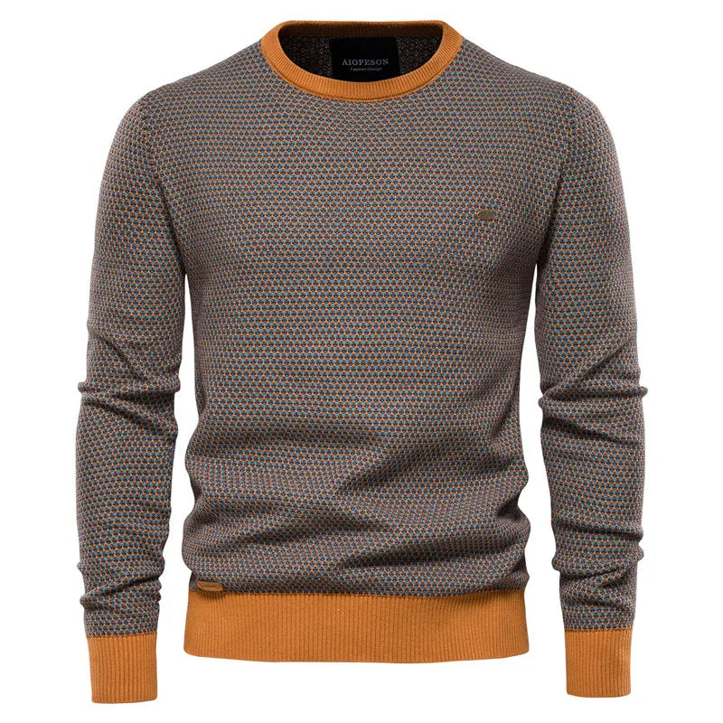 VAN TILBURGH™ | Men's Sweater with Checkered Pattern - Retail Flare