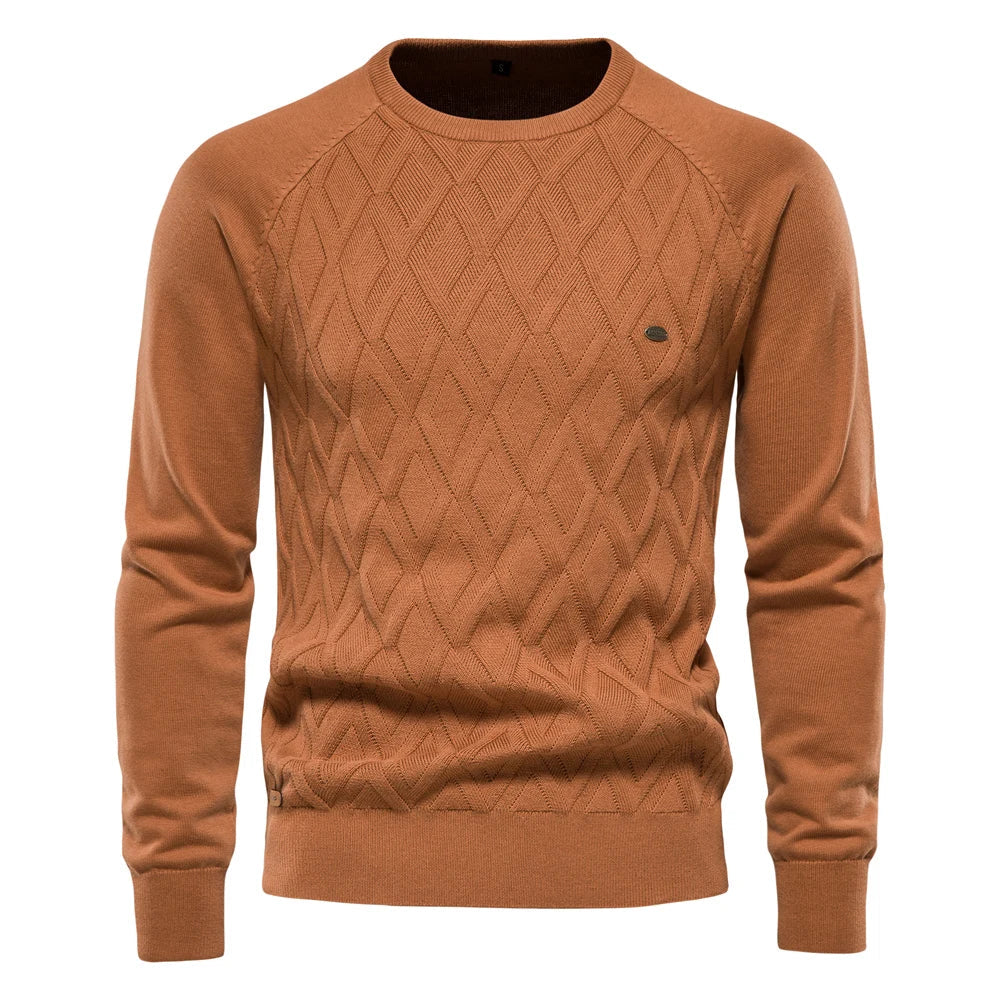 VAN TILBURGH™ | Men's Sweater with Checkered Design - Retail Flare