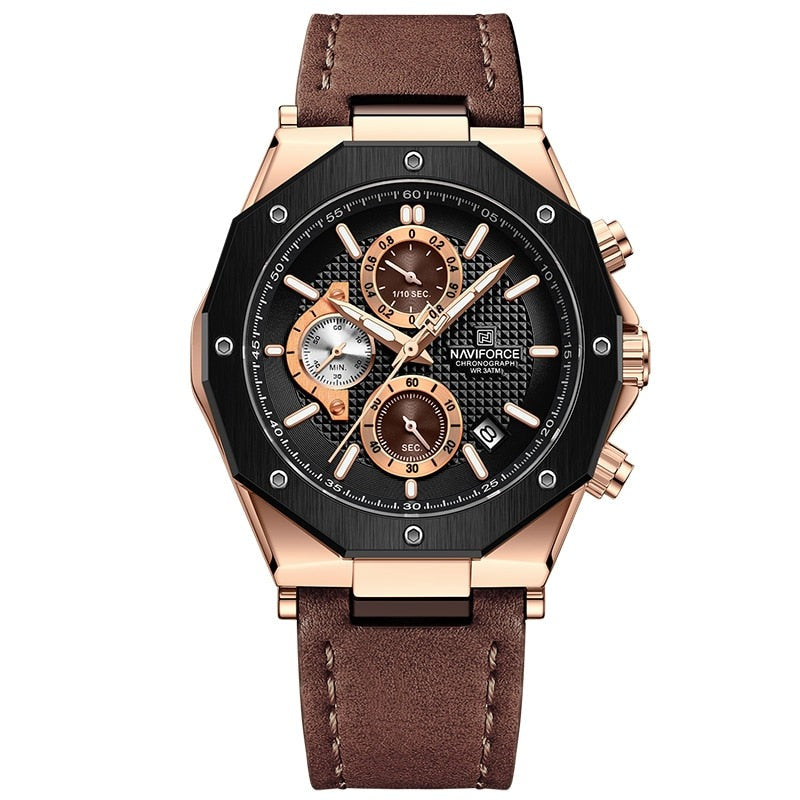 Luxe Automatic Business Leather Watch - Retail Flare