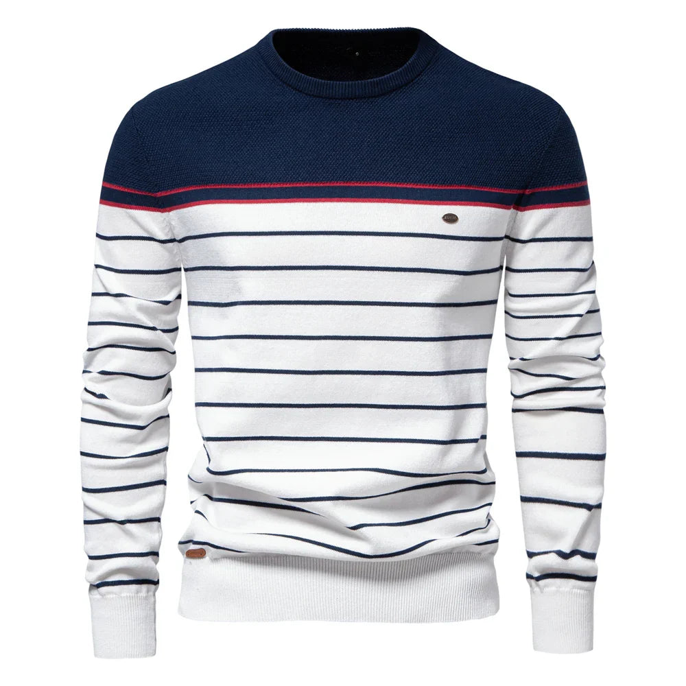 VAN TILBURGH™ | Men's Sweater with Stripe Design - Retail Flare