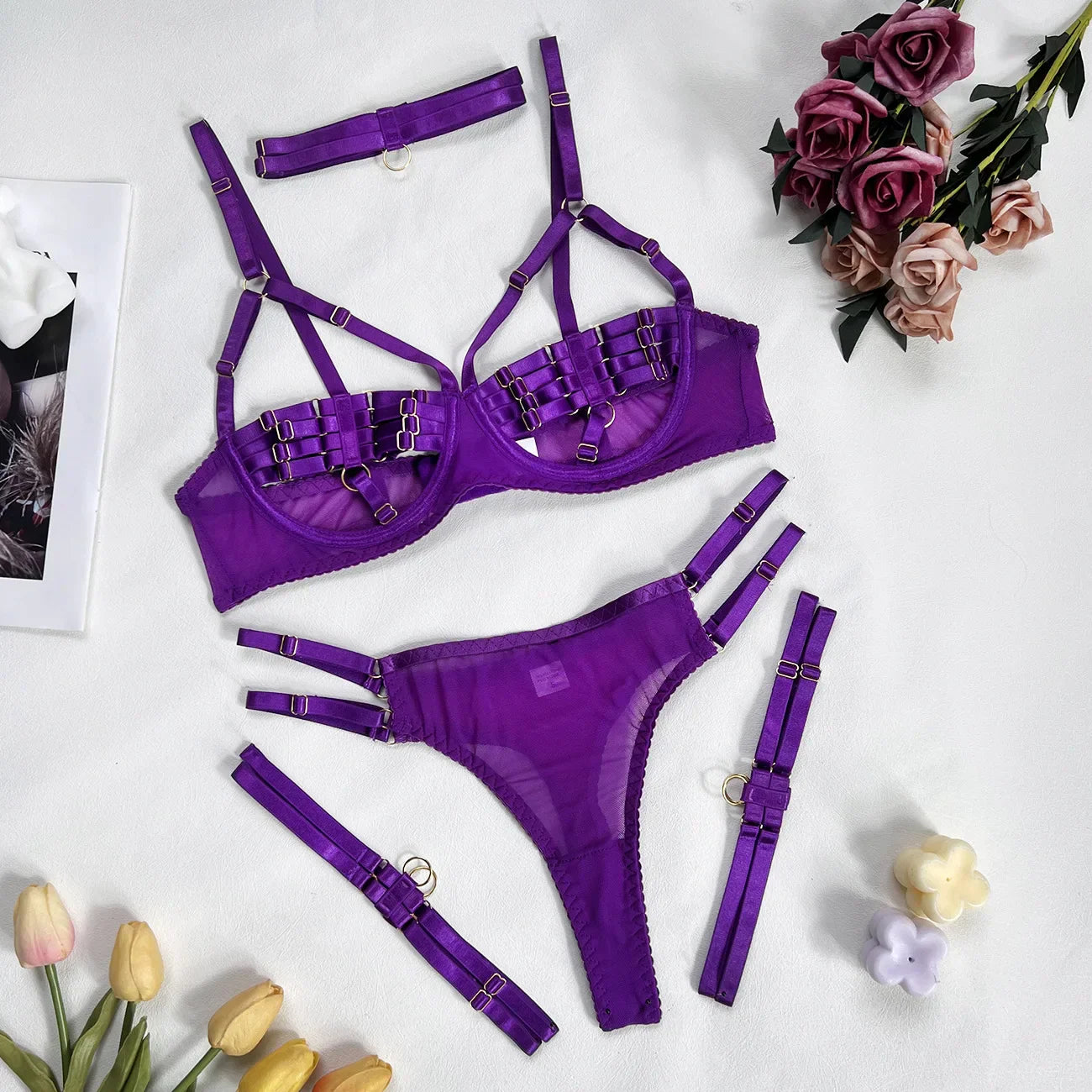 AMANDA | 4-Piece Lingerie Set - Retail Flare