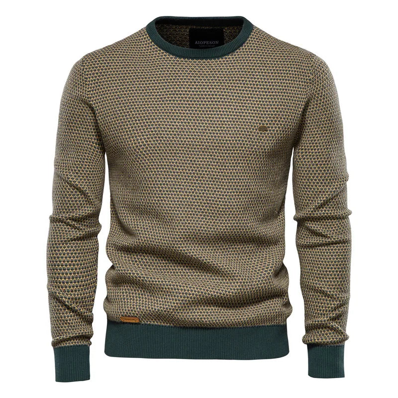 VAN TILBURGH™ | Men's Sweater with Checkered Pattern - Retail Flare