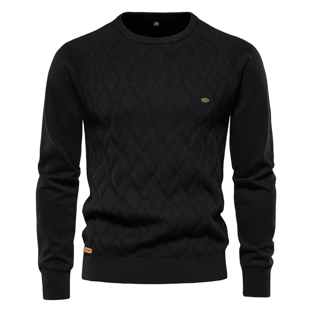 VAN TILBURGH™ | Men's Sweater with Checkered Design - Retail Flare