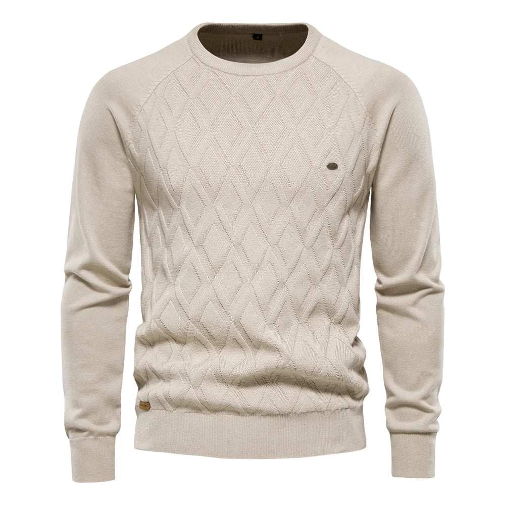 VAN TILBURGH™ | Men's Sweater with Checkered Design - Retail Flare