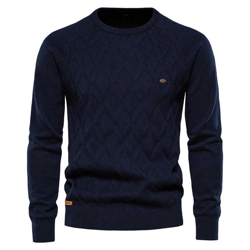 VAN TILBURGH™ | Men's Sweater with Checkered Design - Retail Flare