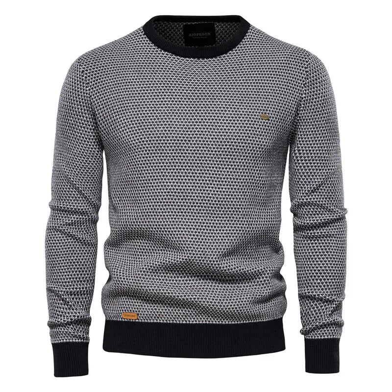 VAN TILBURGH™ | Men's Sweater with Checkered Pattern - Retail Flare