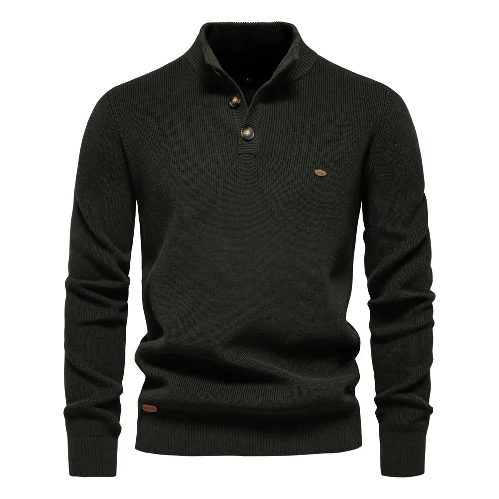 VAN TILBURGH™ | Men's Sweater with Button Design - Retail Flare