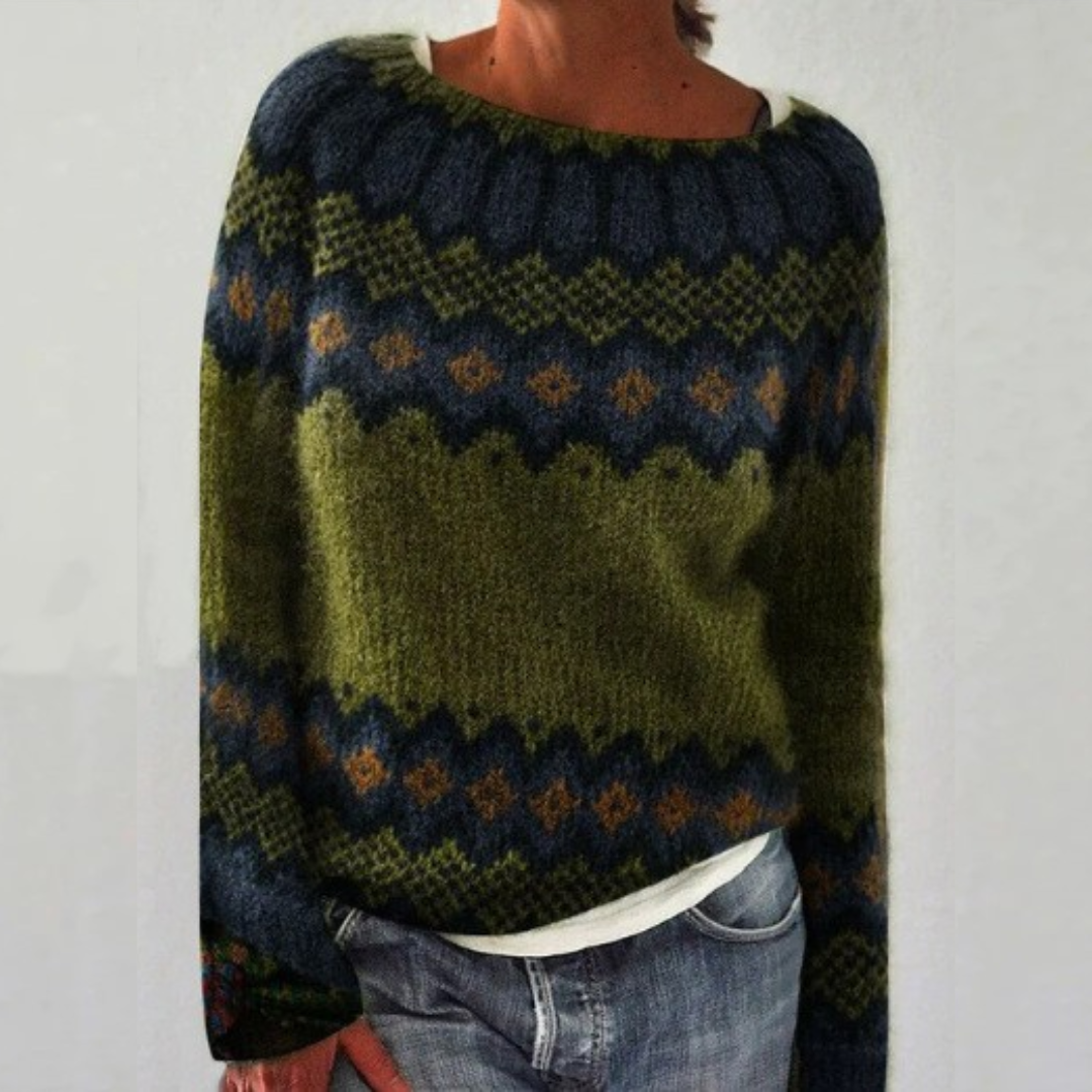 SILVIA | Retro Sweater - Retail Flare