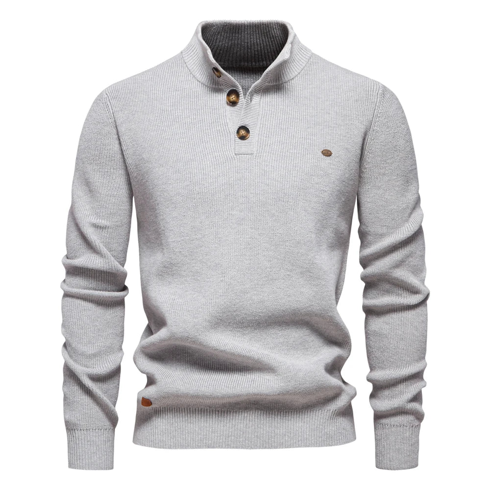 VAN TILBURGH™ | Men's Sweater with Button Design - Retail Flare