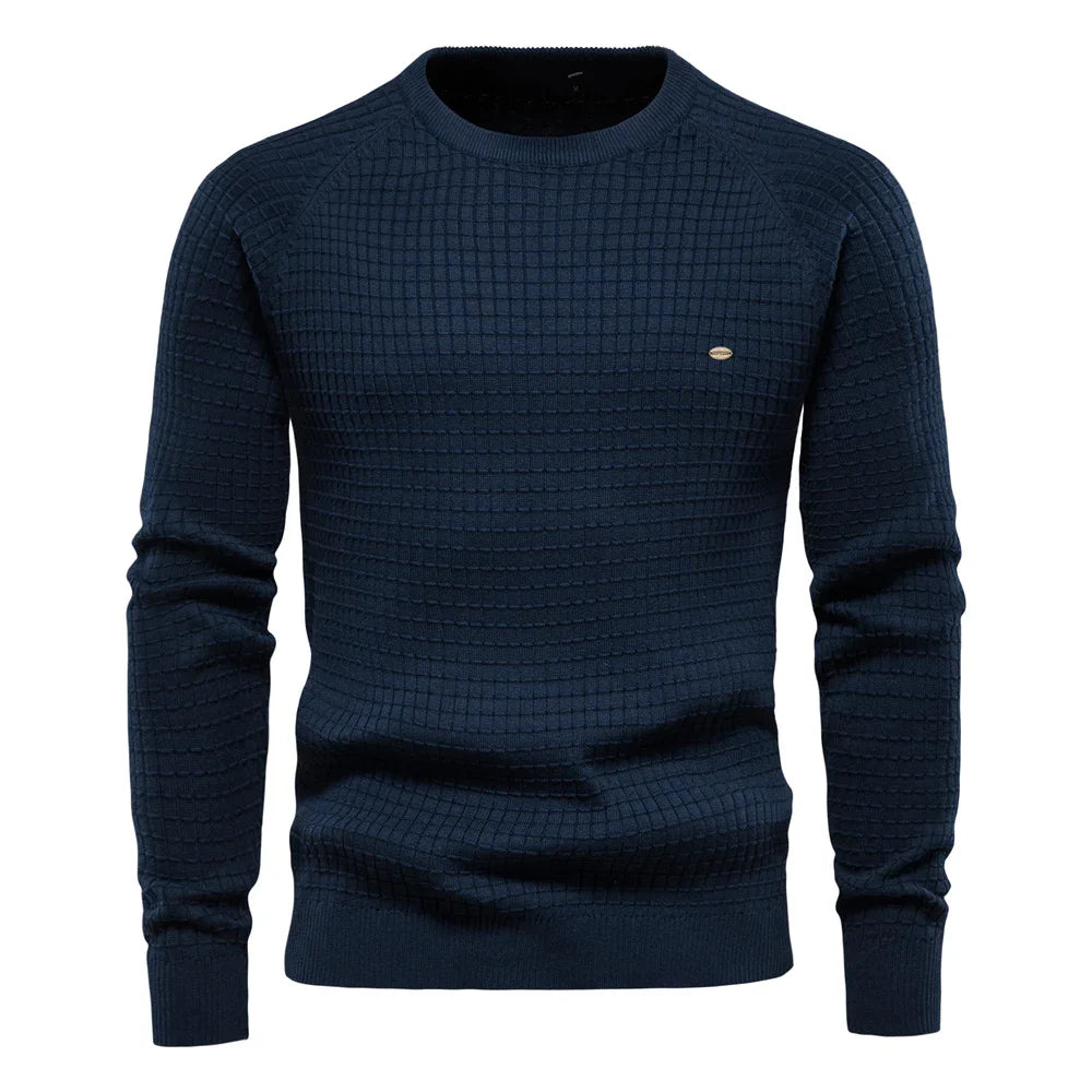 VAN TILBURGH™ | Men's Sweater with Grid Pattern - Retail Flare