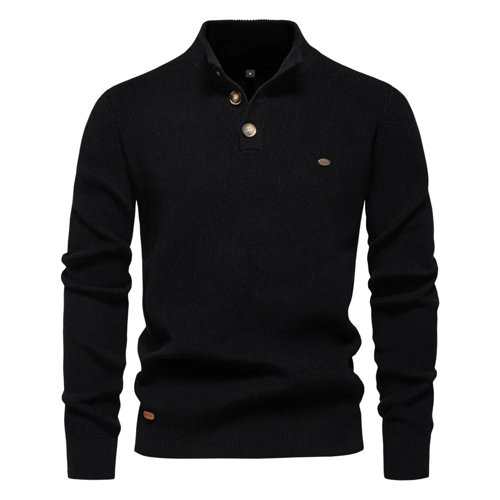 VAN TILBURGH™ | Men's Sweater with Button Design - Retail Flare