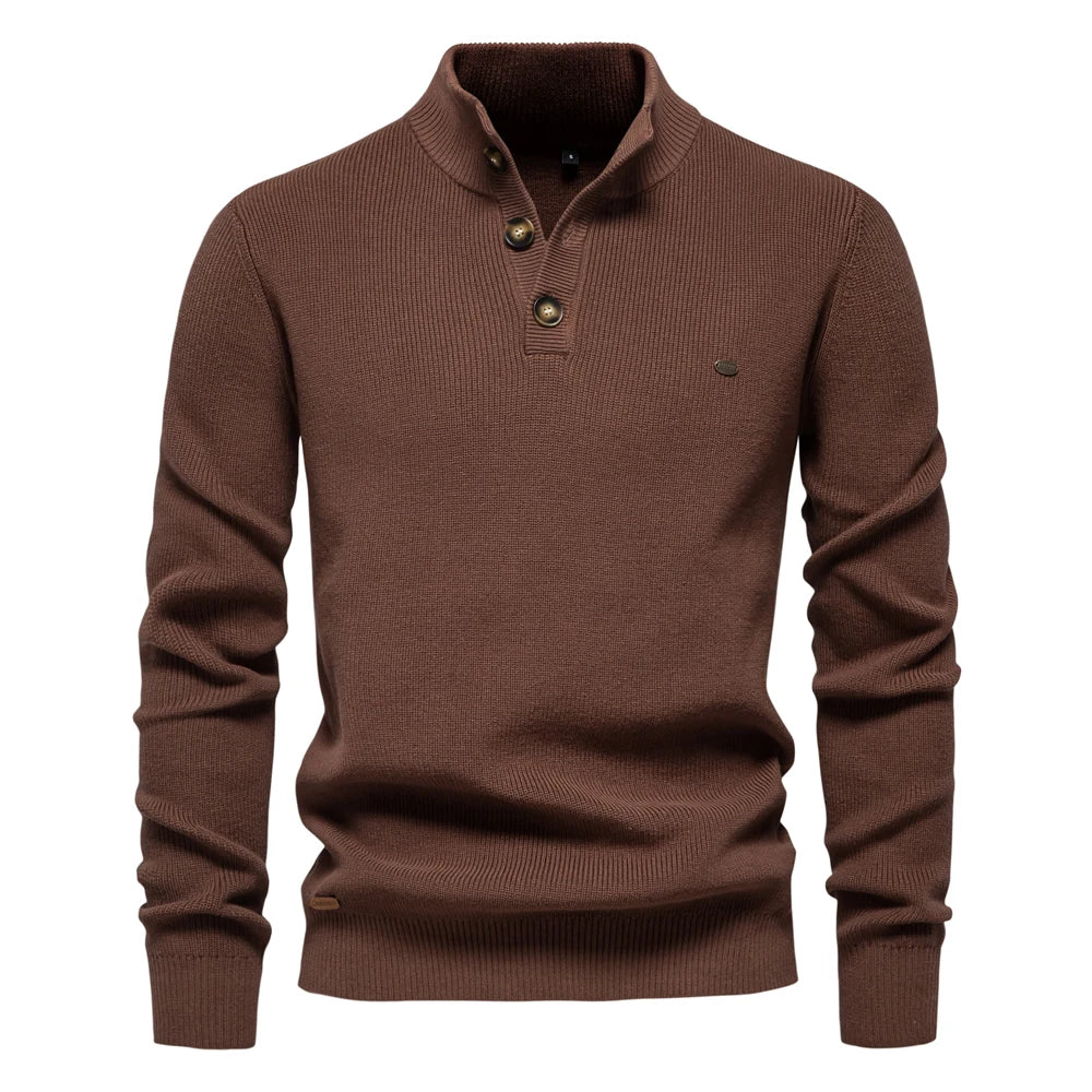 VAN TILBURGH™ | Men's Sweater with Button Design - Retail Flare