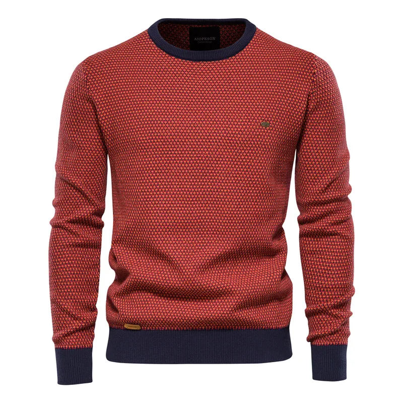 VAN TILBURGH™ | Men's Sweater with Checkered Pattern - Retail Flare