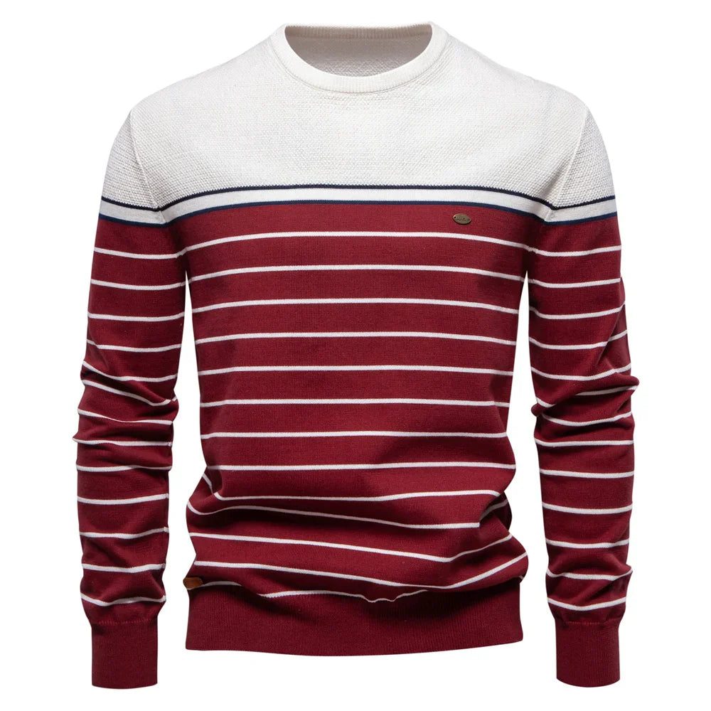 VAN TILBURGH™ | Men's Sweater with Stripe Design - Retail Flare