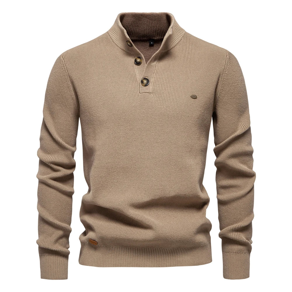 VAN TILBURGH™ | Men's Sweater with Button Design - Retail Flare