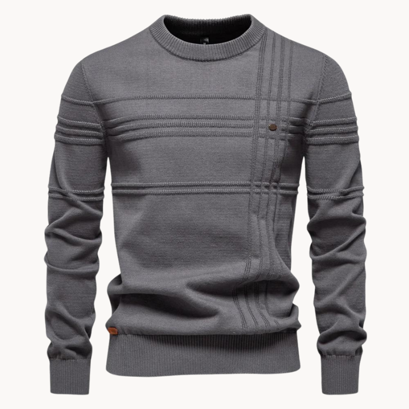 VAN TILBURGH™ | Men's Sweater with Checkered Design - Retail Flare