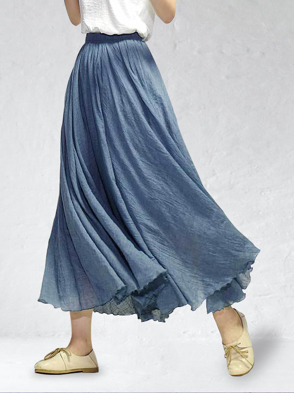 Pearl Shiny Skirt - Effortless Movement - Retail Flare