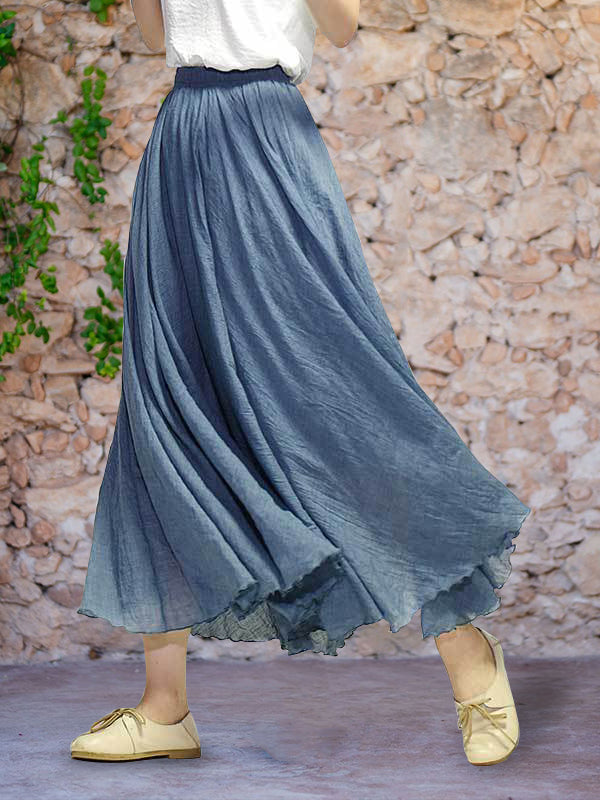 Pearl Shiny Skirt - Effortless Movement - Retail Flare