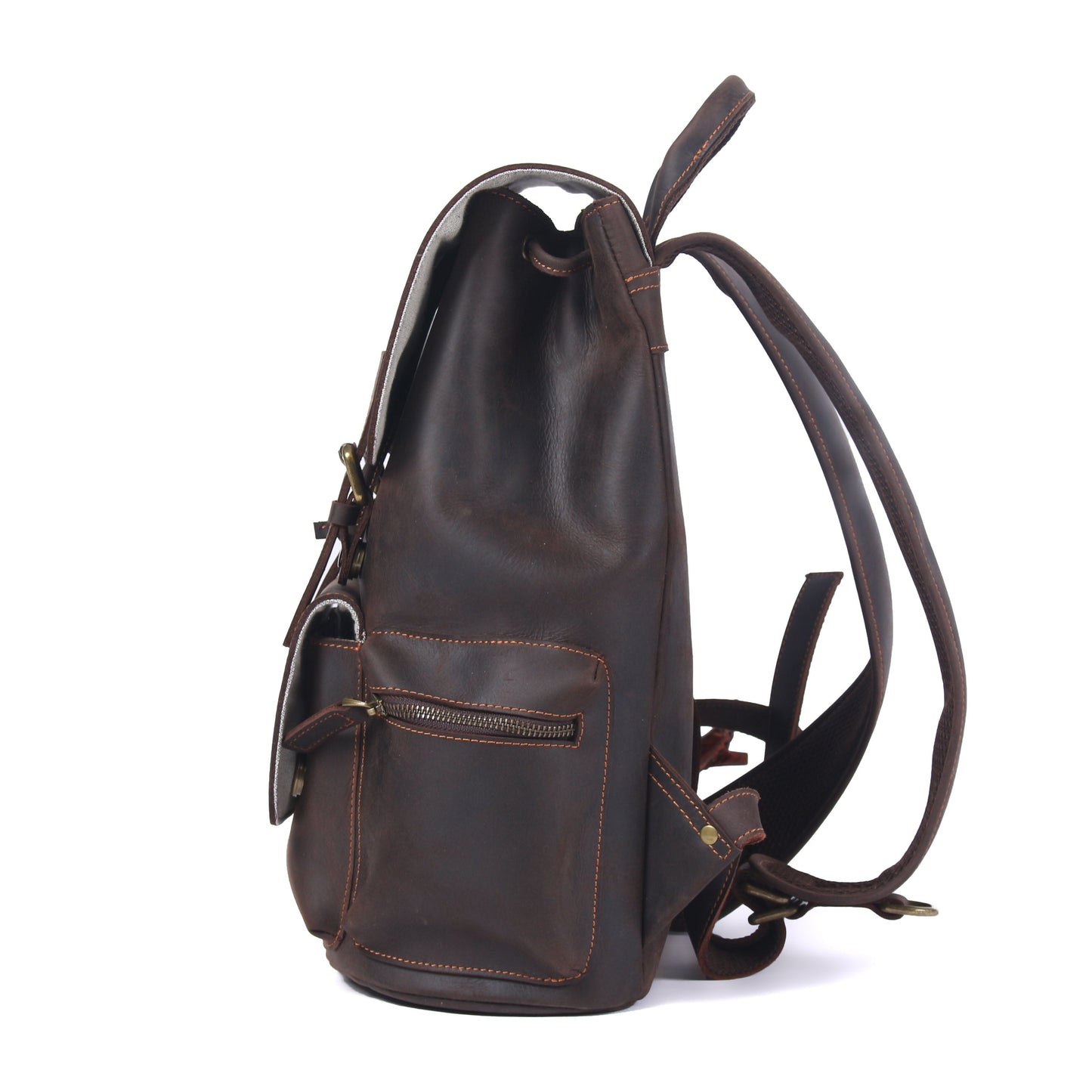 FLAM | Leather Drawstring Backpack - Retail Flare