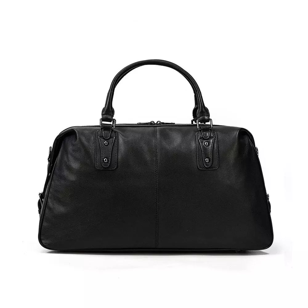 AALBORG | Black Leather Travel Bag - Retail Flare