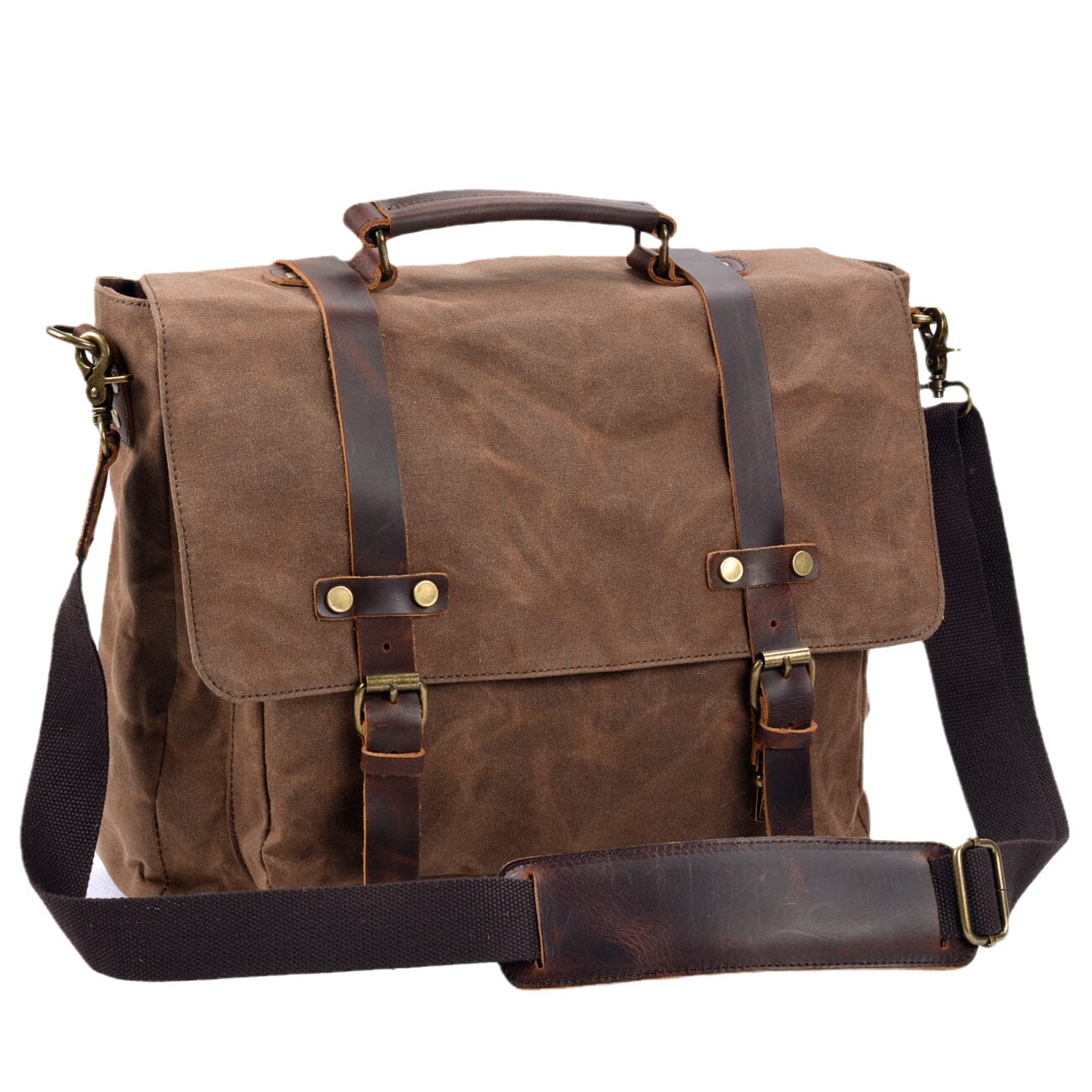 BRUGES | Canvas and Leather Shoulder Bag - Retail Flare